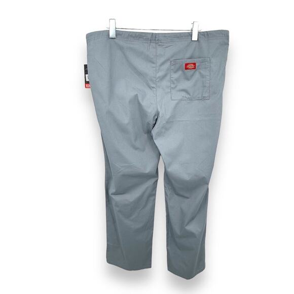 Dickies EDS Signature gray adjustable drawstring waist unisex scrub pants - Picture 4 of 8